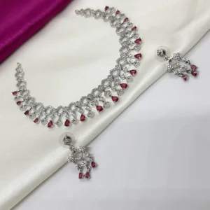 dhaneira's american diamond necklace