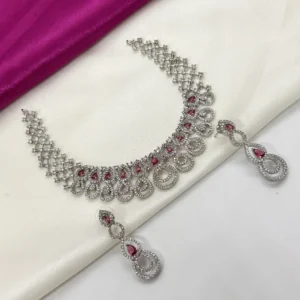 dhaneira’s american diamond necklace