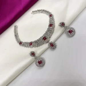 dhaneira’s american diamond necklace
