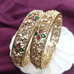 dhaneira’s gold plated bangles