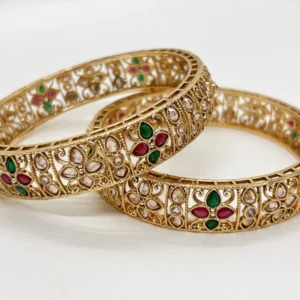 dhaneira’s gold plated bangles