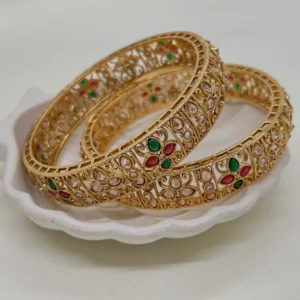dhaneira’s gold plated bangles