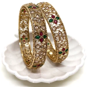 dhaneira’s gold plated bangles