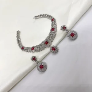 dhaneira’s american diamond necklace