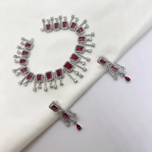 dhaneira's american diamond necklace