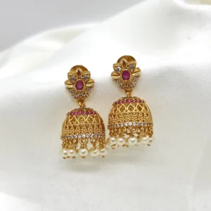 dhaneira’s gold coated jhumka
