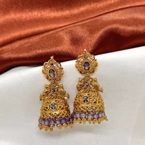 dhaneira’s gold coated jhumka