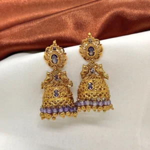 dhaneira’s gold coated jhumka