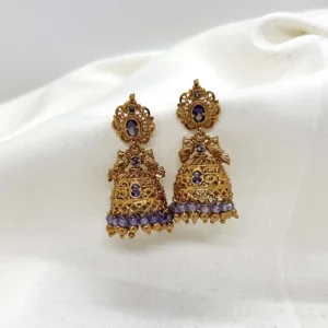 dhaneira’s gold coated jhumka