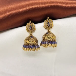dhaneira's gold plated earrings