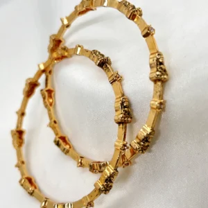 dhaneira’s gold plated bangles